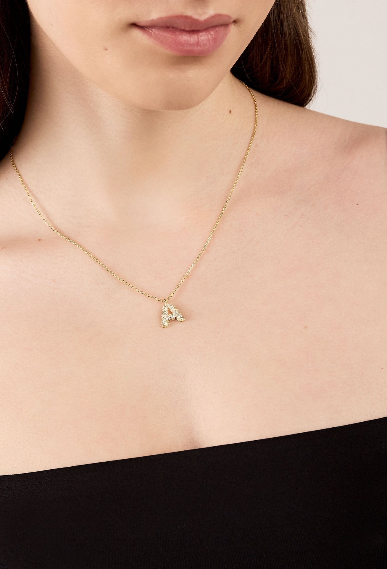 Collar Letra Burbuja