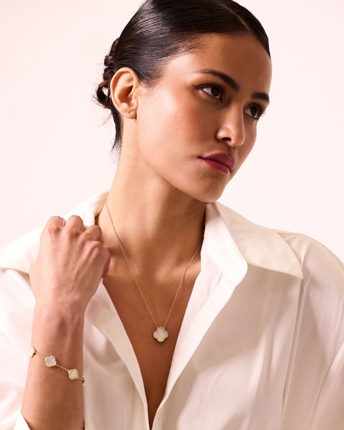 Icon White Necklace