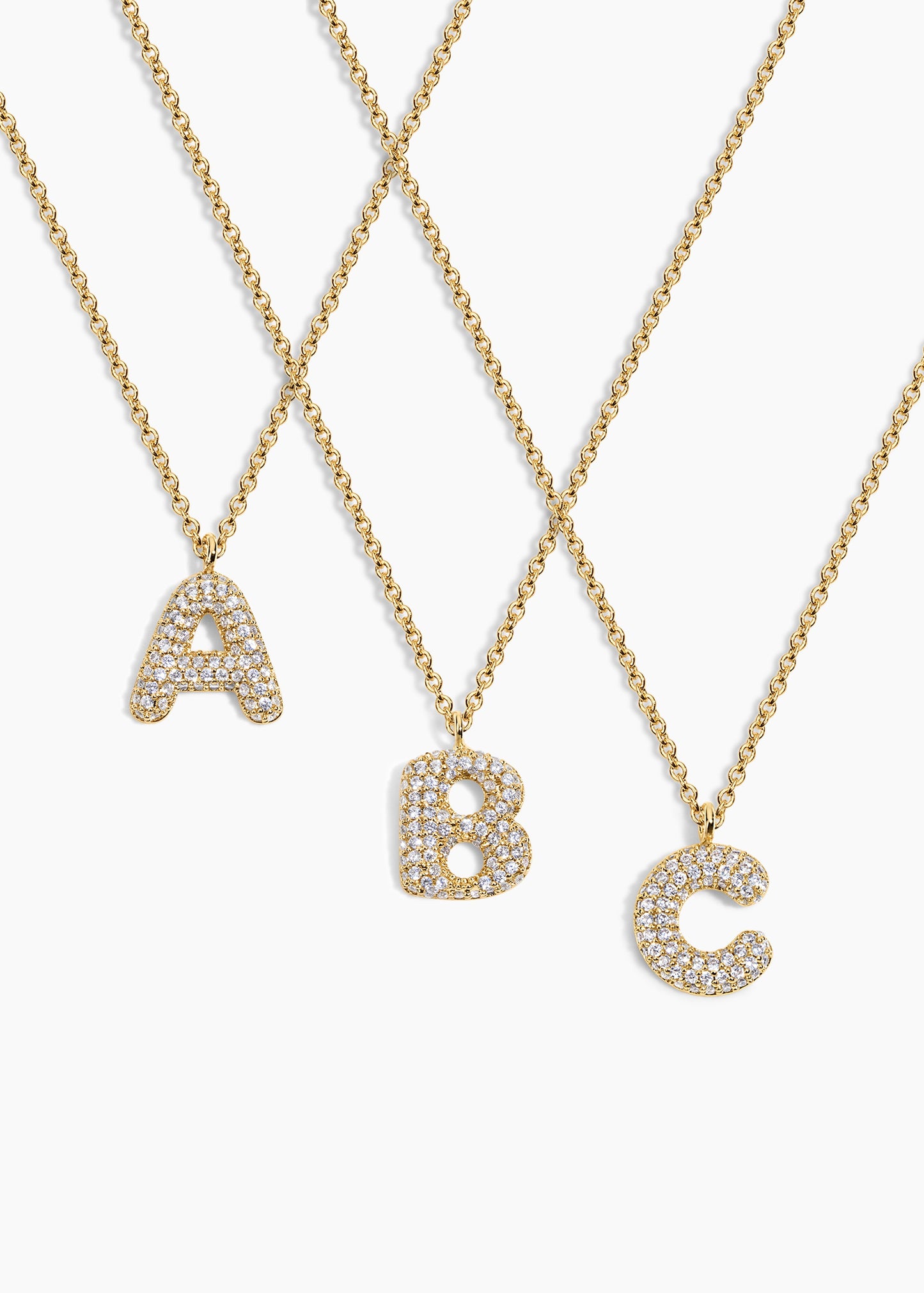 Collar Letra Burbuja