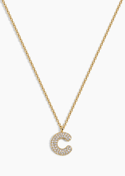 Collar Letra Burbuja