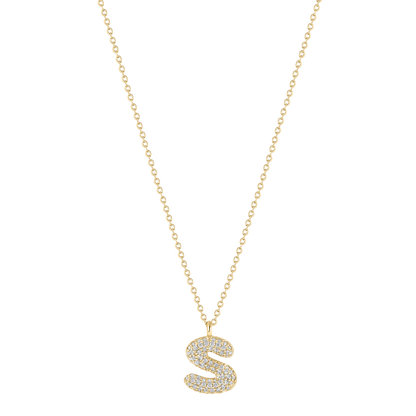 Collar Letra Burbuja