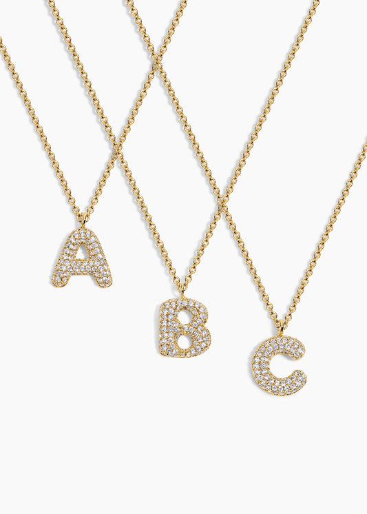 Collar Letra Burbuja